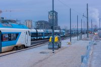 Gradbišče v središču prestolnice, kjer pospešeno nastajata novi Potniški center Ljubljana in komercialni projekt Emonika.