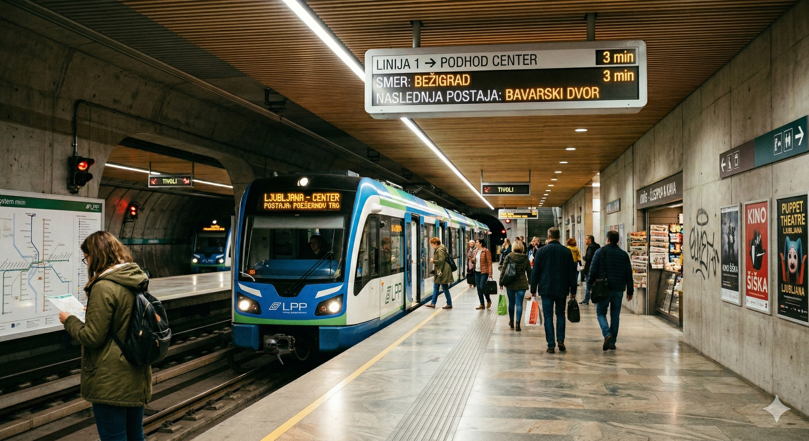 MOL je potrdila gradnjo 5 linij podzemne železnice v Ljubljani, vključno z Brnik Expressom. Projekt bo sofinanciran iz evropskih sredstev.